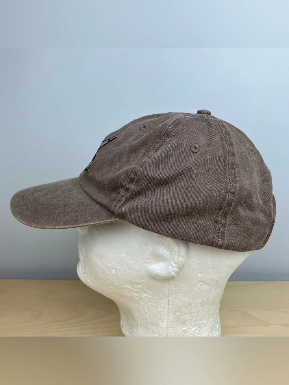 Funny Golf Strapback Dad Hat Brown Embroidered Logo Golf Ball Smoking Cigar Cap